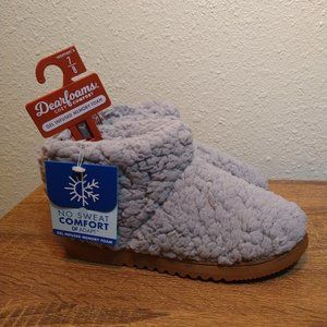 Dearfoams gray slippers size 7/8